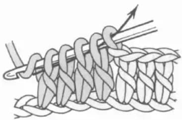 Double crochet 4 together step 3: Yarn over and draw through all five loops at once