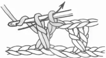 Double crochet cross stitch step 5: Complete the cross stitch