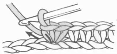 Single crochet 3 in 1 step 2: Work the third single crochet in the same stitch