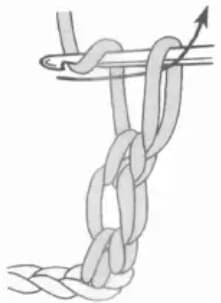 Solomon's Knot Step 4: Extend Loop and Chain