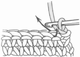 Slip stitch step 3: Draw through all loops at once
