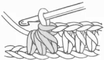 HDC3tog step 4: Complete the decrease
